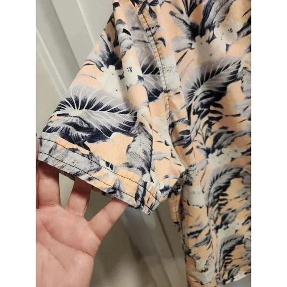 Lee Men's 100% Cotton Tropical Hawaiian Button Down Shirt Regular Fit Sz XL - Picture 4 of 8